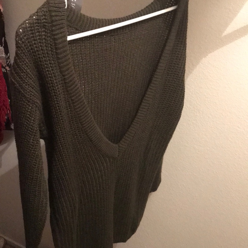 Olive green sweater